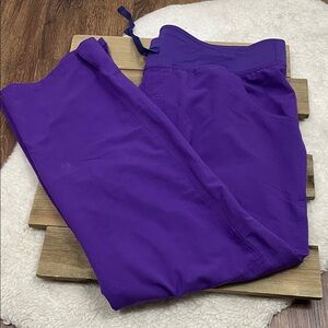 Figs Kade Cargo Scrub Pants Purple